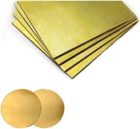 Placa Brass Placa de cobre Metal Metal Cu Metal Folha de folha Folhas de cobre viáveis ​​para, artesanato, reparos espessura