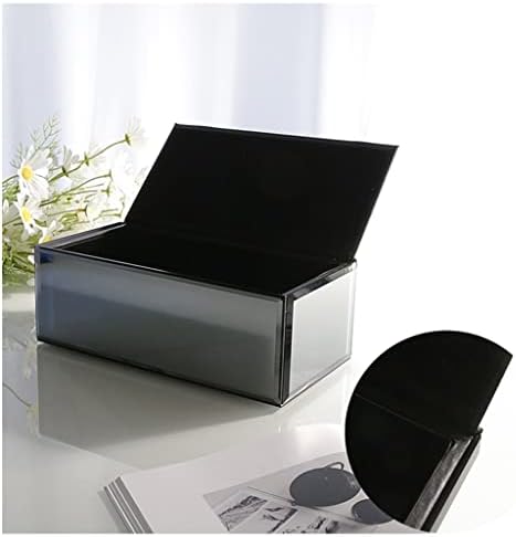 Dingzz Nordic Glass Paper Box decoração Creative Living Sala de café Tabela de café Limpos de mão de guardanapo caixa de lenços de papelão