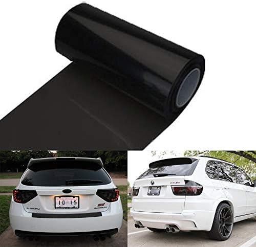Komas 12 ”x 48” TINT Vinil Film Sticker Sheet Roll para farol do carro, luzes traseiras, luzes de nevoeiro com rodo + cortador