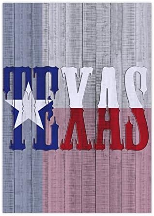 Bandeira do Texas na prancha de madeira adesivos engraçados adesivos de artesanato à prova d'água adesivos removíveis para laptop, scrapbooks, planejadores, presentes, mala 8,3 x 11,7 polegadas