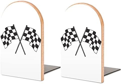 Racing Bandlends Livros Livros Decorativos Print Wood Livro termina para Shelve Pack de 1 par