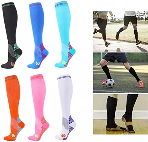 Meias de compressão de meias 15-20 MMHG Runners Professores meias melhoram as meias de bezerro de conforto de desempenho do desempenho mulheres