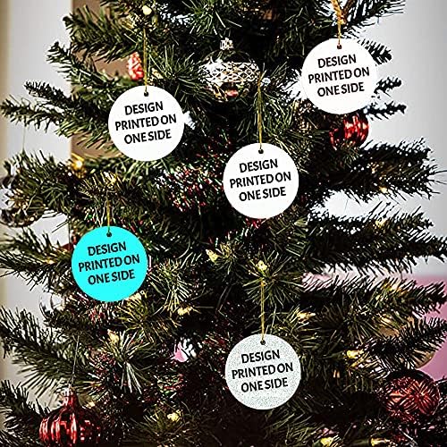 2021 Ornamentos de Natal - Texas Snow Orrents - Nosso primeiro Natal, Nomeie Ornamento de Natal, Ornamento de Árvore