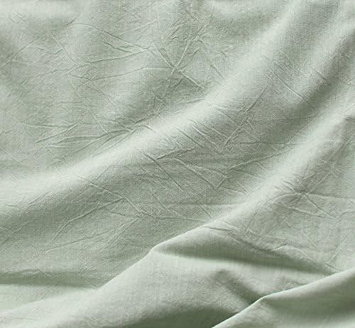 Eikei lavado algodão cambraia tampa de edredão sólida cor casual casual de estilo moderno conjunto de roupas de cama relaxado com uma