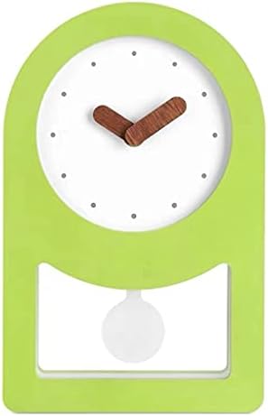 UXZDX Mesa de mesa pequena sala de estar nórdica Quarto silencioso Relógio Silencioso Desktop Pendulum Clock Decoração em casa