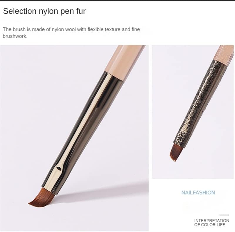 WYFDP 15 PCS/SET ACRYLIC Transparente Manicure Brush Diferentes escovas de unhas de gel de escultura linha de caneta ferramenta de caneta