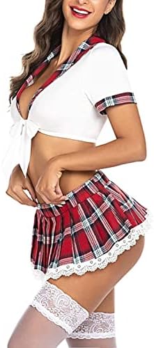 Bodysuit de couro Babydoll Lingerie para mulheres Sexy Valentines Day_gifts Maid School Girl Roupes, B16
