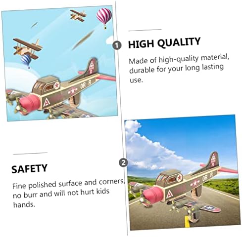 Toyandona Aircraft Parachute Toy Kids Toys Outdoor Brinquedos de pára -quedas para crianças Premium de madeira Premium