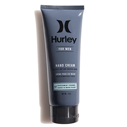 Loção de creme para as mãos masculinas Hurley Hurley para alívio da pele seco e rachado, 4 onças