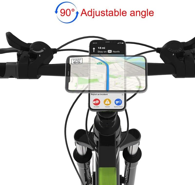 Mountain Bike Phone Haste Mount, Garmin Edge Mount, MTB Road Cycling Bicycle Phone Telder com adaptador de adesivo de telefone