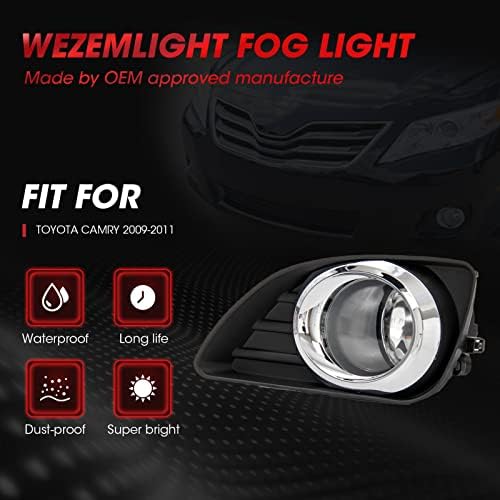 Substituição do conjunto de luzes de nevoeiro de Wezemlight para 2010-2011 Toyota Camry incluiu Switch and Wiring Kit