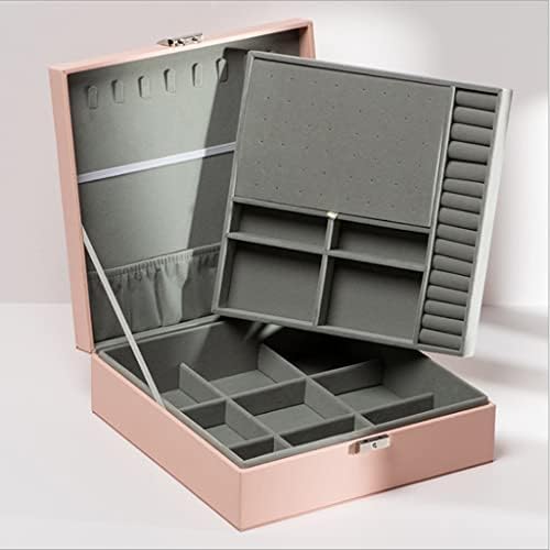 Quul Leather Jewelry Exibir caixa de anel portátil Presente portátil Jewlery Box presente multifuncional