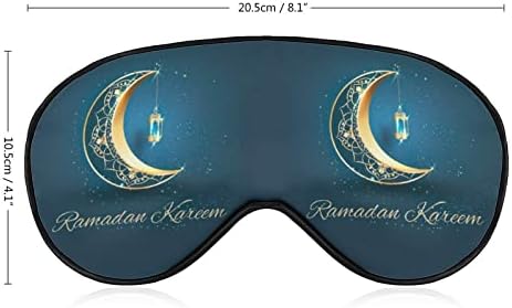 Ramadã Kareem 2023 Máscaras do sono Tampa de olho Blackout com cegueira elástica de cinta elástica ajustável para homens homens