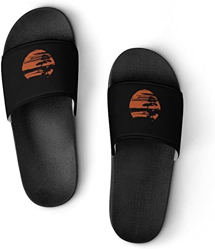 BONSAI JAPONESIA TREE UNISSISEX HOMEPERS SANDALS RÁPIDOS DO SEPRADOR DE SECHADA DE SLIP ABERTO