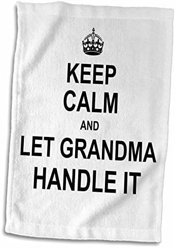 3drose mantenha a calma e deixe a vovó lidar com isso divertido, fixo - presente avó - toalhas
