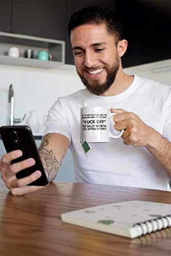 Foda -se caneca, foda -se caneca de café engraçada, xícara de chá rude inadequada, ideia engraçada de presente