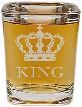 ROGO RIO RIO PRÁDICA TATOTICA FONITY KING SHOT GLASS Presente para ele marido pai Pai piada