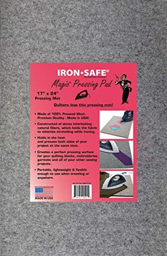 Jacobson Products Premium Wool Ironing Pad para Quilters - de lã Felta Pressioning tape