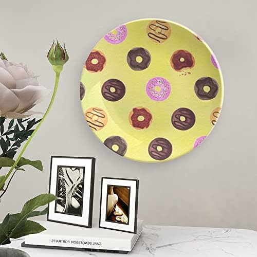 Eu amo deliciosos donuts de osso porcelana placa decorativa com ornamentos de cerâmica vertical artesanato para a cozinha