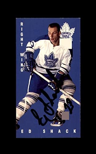 Ed Shack Hand assinado 1994 Parkhurst Tall Boys Toronto Maple Leafs Autograph