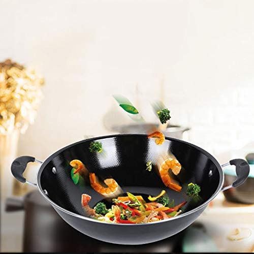 Shypt wok esmalte o esmalte não revestido não-bastão fogão doméstico panela especial esmal