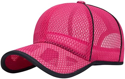 UNISSISEX Classic Male Baseball Hat Perfil Mesh Cap macio de papai, chapéu de pai que administra bonés de beisebol esportivos para