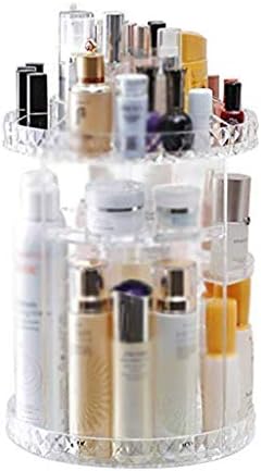 Caixa de armazenamento UXZDX - produtos de cuidados com a pele giratórios de acabamento Racks Racks de mesa da caixa de armazenamento maquiagem