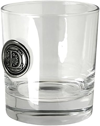 Empresa de estanho inglês 11oz de vidro de rochas de uísque antiquado com monograma - presentes únicos para homens - presentes personalizados