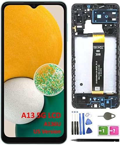 Substituição da tela LCD do Galaxy A13 5G de Tech Galaxy A13 com quadro para Samsung Galaxy A13 5G [SM-A136U US Version],