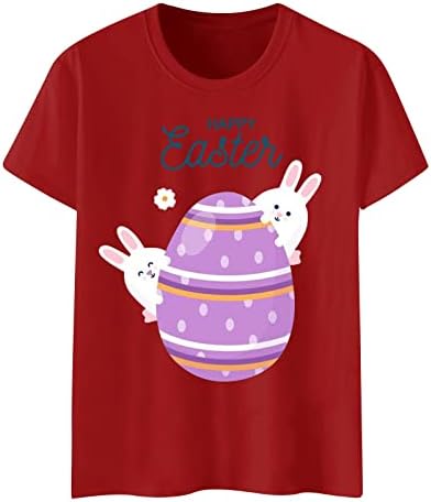 Feliz camisa de Páscoa para mulheres ovos de coelho
