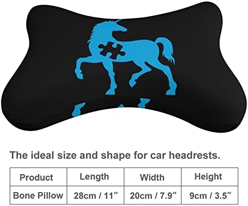 Autismo Consciência Unicorn Carconha Almofadas de Memória Memória Espuma Arento da Cabeça da Cabeça Cabeça Cabeça Para dirigir