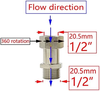 Válvula de retenção de rosca conector de rosqueamento de válvula unidirecional de retorno para o tanque de água do tanque de água vaso sanitário 1pcs
