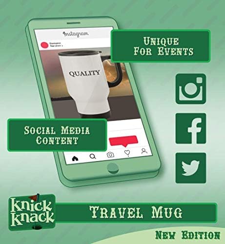 Presentes de Knick Knack #Twigger - Caneca de viagem de aço inoxidável de 14oz, prata