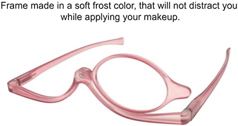 Verona Love Tete Makeup Glasses | A ampliação da lente única e giratória compõe óculos de aplicação quadro rosa