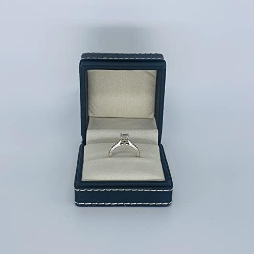 Caixa de anel premium aavira caixa de anel de couro proposta de anel de anel de jóias de jóias de anel de casamento