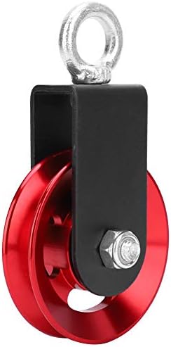 Flbirret 88mm Red Aluminium Polia silenciosa Equipamento pesado de serviço pesado Roda pendurada Ferramenta de ginástica esportiva