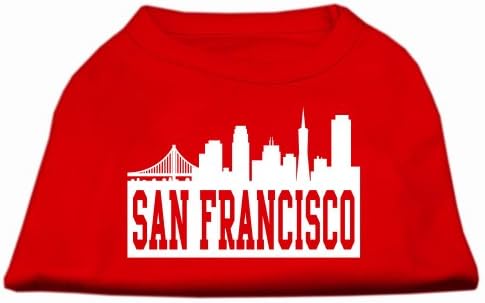 Mirage Pet São Francisco Skyline Self Print camisa vermelha xxxl