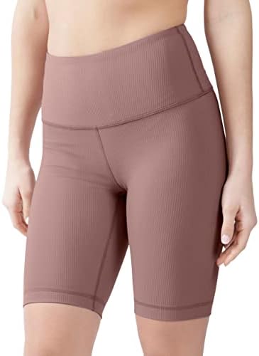 90 graus por reflexo de alta cintura Power Flex Yoga Shorts - Barriga de barriga de barriga para mulheres