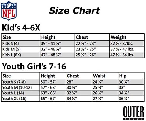 NFL Youth Girls Status Full Zip Hoodie