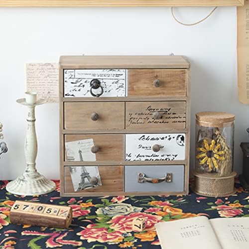 Caixa de jóias de cabilock Stand Stand Gaçad de gaveta de madeira Organizador de gavetas de maquiagem Cosméticos Caixa de armazenamento