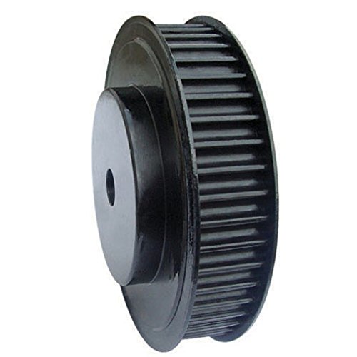 Ametric 14m48x85 Aço Htd Polia de tempo com flange, arremesso de 14 mm, 48 dentes, para cinto de 85 mm de largura, 32 mm +/- 1