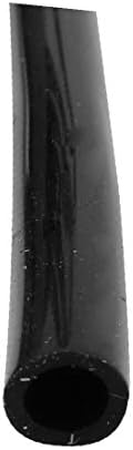 X-dree 4mm x 6mm diâmetro de alta temperatura resistente à temperatura Tubo de borracha de tubo de silicone preto 2m de comprimento