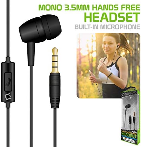 Pro Mono Earbud Mãos livres para o Samsung Galaxy A51 5G com microfone embutido e áudio seguro nítido!