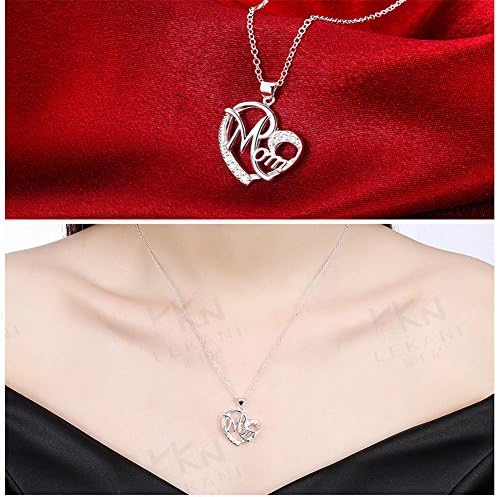 Presentes shiqiao spl para mamãe pingente de colar de mamãe prata esterlina para mulheres adoram coração mãe presente de
