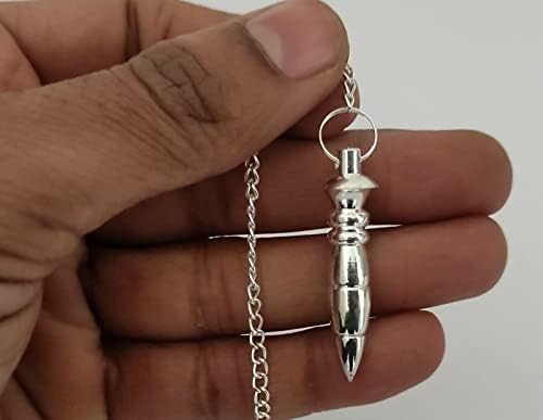 Sharvgun Silver banhado de metal de metal pêndulo cura doações metafísicas de adivinhação pingente de terapia