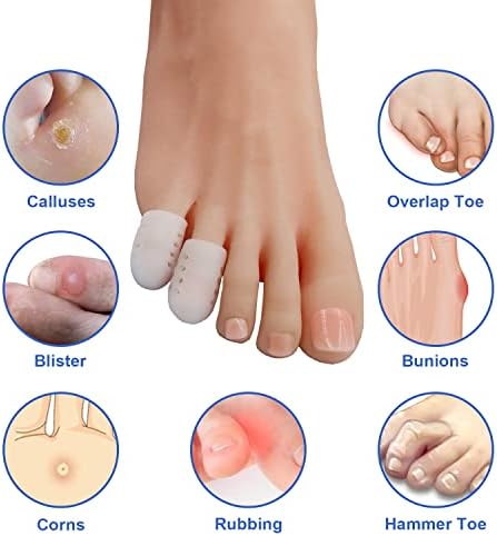 Protetores de dedo do dedo do pé para homens e mulheres, 14 compas
