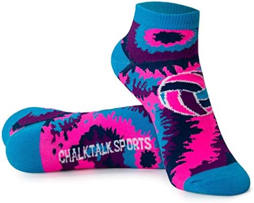 ChalkTalksports Vôlei meias atléticas no tornozelo | Baixo corte | Vários designs