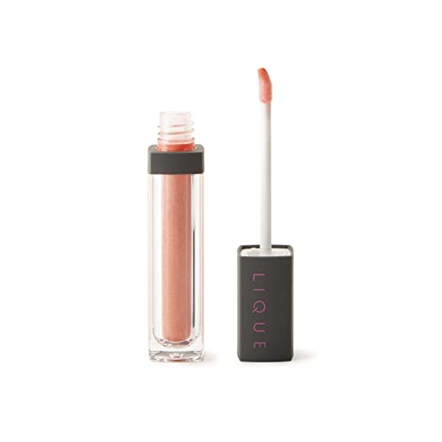 Lique Cosmetics Shimmer Lip Plumper, infundido com óleo de hortelã -pimenta e vitamina E para nutrir, lábios aprimorados,