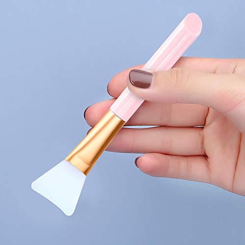 Rolo de jade rosa 1 lama Silicone Breck Brush Silicone Facial of Soft Applicatator Brush Belics Beauty Body Resfresfing Products