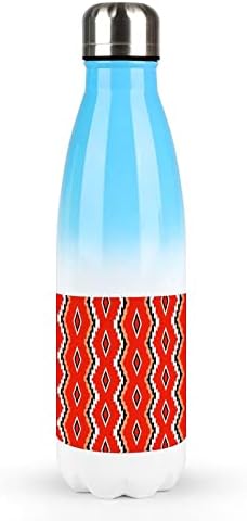 Padrão de nativo americano 17oz Sport Water Bottle Stainless Aço aço a vácuo Isolado Cola forma reutilizável balão esportivo